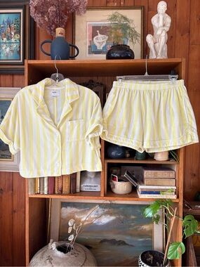 RVCA Sunday Terry Towel Yellow Stripe Set S